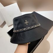 ハンドメイド 十字架 チェーン バケットハット 男女兼用 カジュアル 帽子