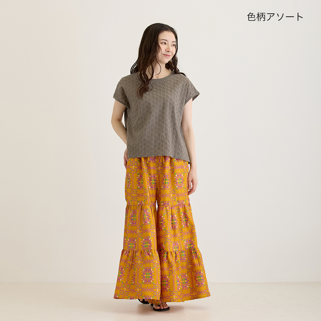 【Shanti Shanti】パンツ サリー[ボトム ヴィンテージビンテージインドアジアンエスニック春夏26SS]