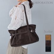 【2026新作商品♪】レザーライクベルトステッチトートバッグ/雑貨