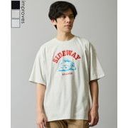 【SIDEWAYSTANCE】ダウナーベアカレッジロゴ半袖Tシャツ
