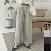 【2026新作商品♪】ハイウエスト2タックワイドパンツ