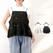 【2026新作】T/Nタフタ　花柄刺繍　キャミソール(33257)
