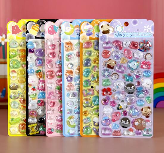 3D 立体シール★超可愛い ★手帳用 ★貼り付けステッカー★スマホ飾り★DIYシール★