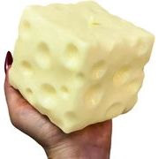 チーズキューブ スクイーズ おもちゃ 7x7cm PP スクイーズ おもちゃ チーズもち スクイーズ チーズもち