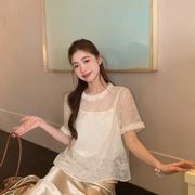 今季マストバイ   早春新作   フリル  ブラウス + キャミソール  インナー  トップス