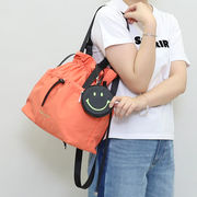 2026新作【COOCO】SMILEY ポーチ付巾着2WAYトートバッグ/A4対応