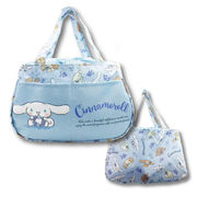 トートバッグ  サンリオ シナモロール 巾着 付き トート バッグ 2 ブルー【小ロット販売】