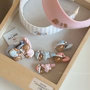 カチューシャ　ヘアピン　ヘアアクセサリー　韓国ファッション　かわいい　クマ