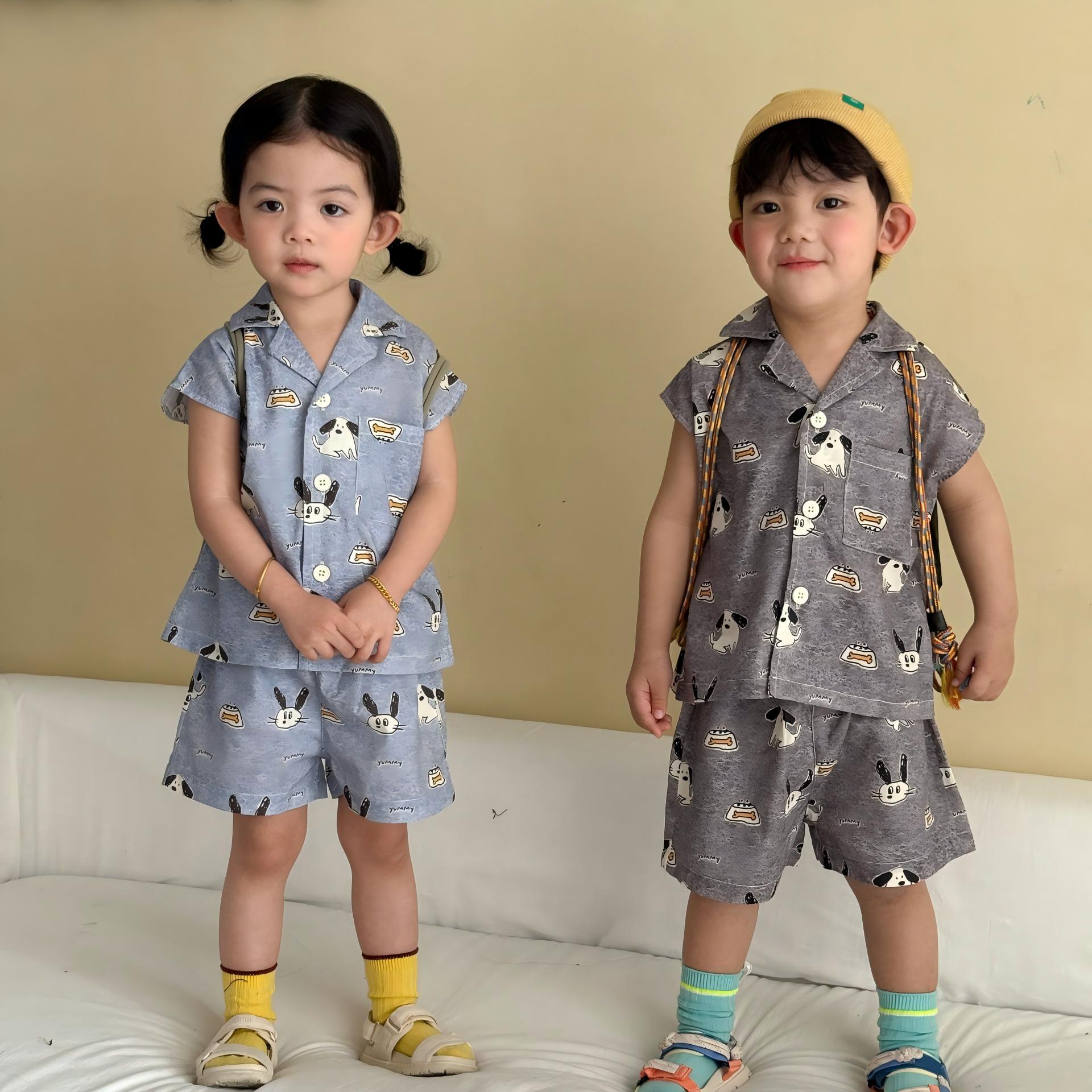 2026春夏子供服 可愛い Tシャツ&ショートパンツ 2点セット 韓国風 