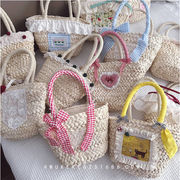 子供用ハンドバッグ ハンドメイド風  春夏お出かけ用 帽子