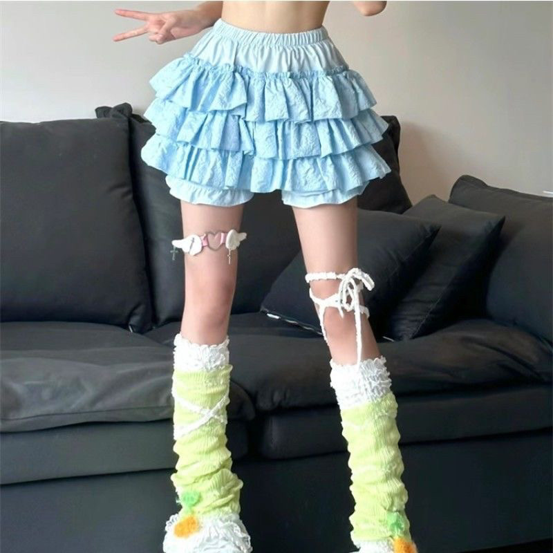 レディース スカート ティアードスカート 南瓜パンツ ギャザー ボリューム ミニ