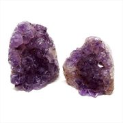 濃紫 天然石 ウルグアイ産 アメジスト ミニクラスター セット 原石 置物 《SION 天然石 パワーストーン》