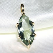 宝石質 グリーンアメジスト プライオライト ペンダント Greened Amethyst