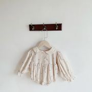 春夏インス風キッズロンパース韓国風森系レトロベビー服