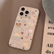 貝殻調ワンちゃんステッカー iPhone 17ProMax/16 可愛い柔らかケース