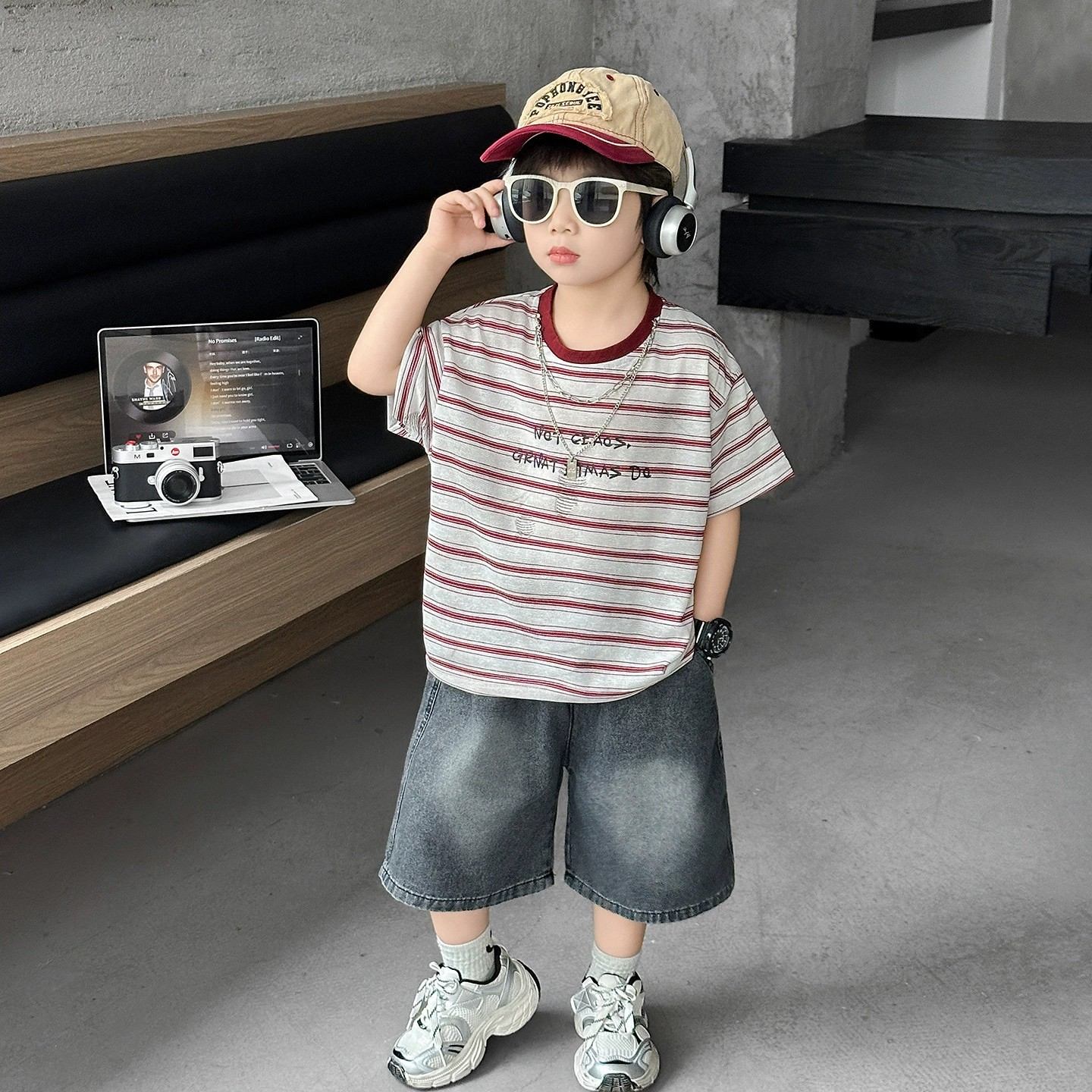 韓国　子供服　ランダム発送 2026春夏子供服 おしゃれ Tシャツ&パンツ 2点セット 韓国風