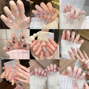 ネイルチップ シンプル つけ爪 貼るだけ クリア ネイルシール ネイルラップ ネイルアート セルフネイル