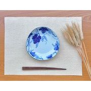 藍染ぶどう　三角5.0皿 16cm【美濃焼 小皿　取り皿 和食器 50皿】東海平野商事
