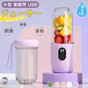 ジューサー 小型 家庭用 USB ポータブル 果汁機 電動 携帯 ジューサー ミキサー 果物 野菜