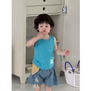 2026夏新作 韓国風子供服 キッズ服 ベビー服 男の子 タンクトップ&ショートパンツ 分けて販売 73~110CM