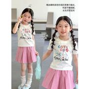 キッズ 女の子 半袖Tシャツ 夏