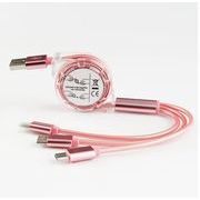 iPhone充電ケーブル Type-Cケーブル Micro USBケーブル 3in1充電ケーブル  急速充電ケーブル