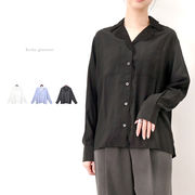 □SALE□ポプリン　衿レース　ブラウス(33212)