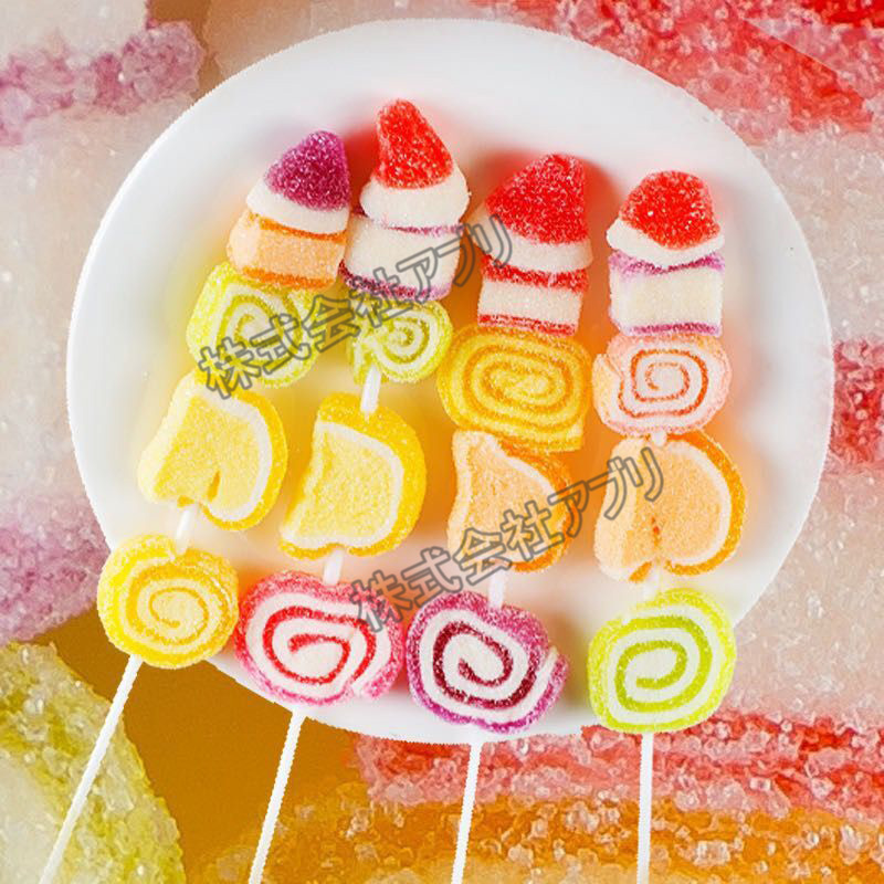 【12本/袋】グミ グミ串 果物グミ ティックトック お菓子 BBQグミ 人気グミ ソフトキャンディ SNSで話題