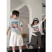 子供服　100-160cm　キッズTシャツ　ガールズ　春夏　韓国キッズ服