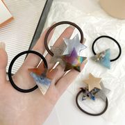 ヘアゴム　星　ヘアアクセサリー　アクリル　韓国ファッション