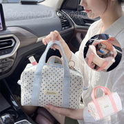 初回送料無料 動画あり ポーチ 化粧 小物入れ マルチ メイクポーチ バッグインバッグ ドット柄 大容量
